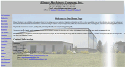 Desktop Screenshot of klingermachinery.com