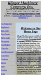 Mobile Screenshot of klingermachinery.com